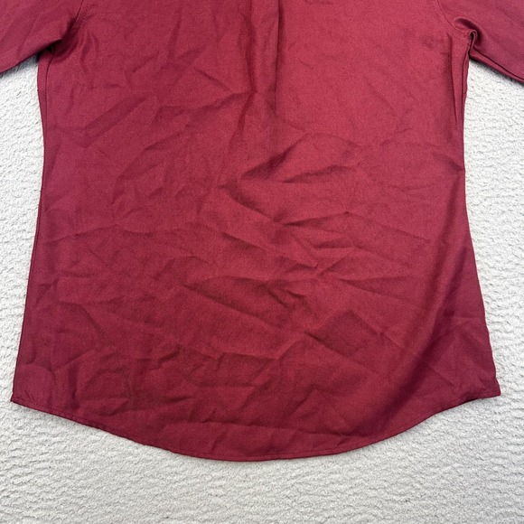 Dixxon Flannel Bordeaux Shirt Womens Medium Maroon Long Sleeve Polyester Western - Picture 10 of 14